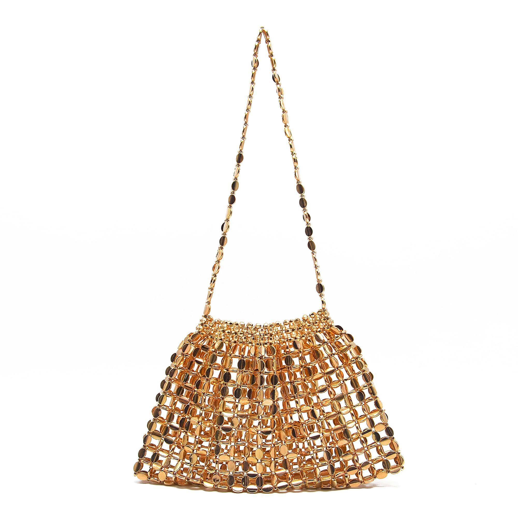 8708 Beaded Evening Bag Vintage Purse Elegant Dinner Clutch Bag Formal